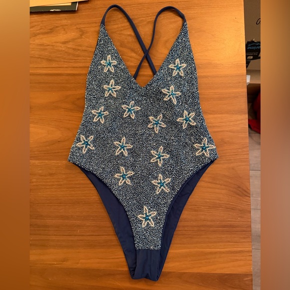 Oceanus Other - Blue Starfish Women's One Piece Swimsuit